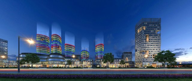 City building 3D Модель .c4d .max .obj .3ds .fbx .stl .blend