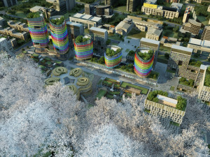 City building Modèle 3D