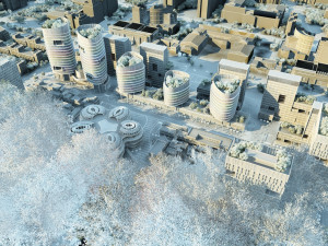 City building Modèle 3D