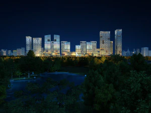 都市の建物 3Dモデル