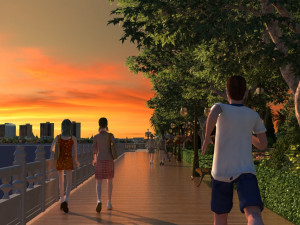 Running around the city 3Dモデル