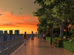 Running around the city 3D Model