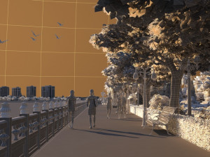 Running around the city 3D Model