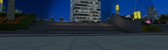 The view of the city 3D 모델 .c4d .max .obj .3ds .fbx .stl .blend 