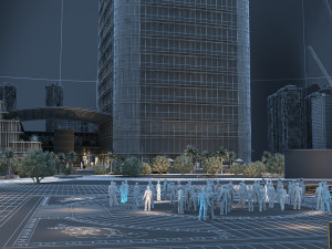 The view of the city 3D 모델