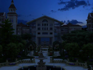 Widok na miasto Model 3D