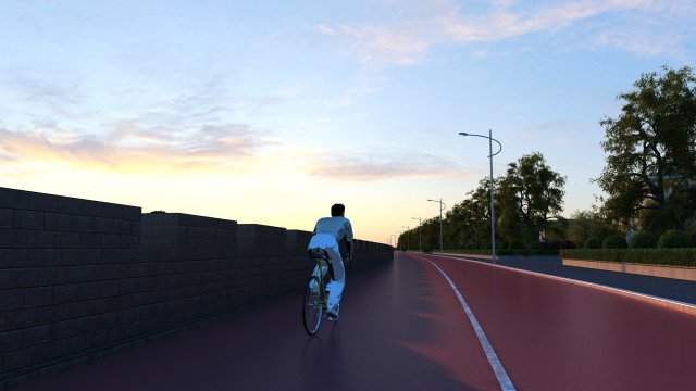 The view of the city 3D-Modell .c4d .max .obj .3ds .fbx .stl .blend 
