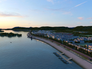 The view of the city 3D-Modell