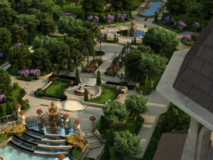The view of the city Modèle 3D