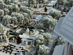 The view of the city Modèle 3D