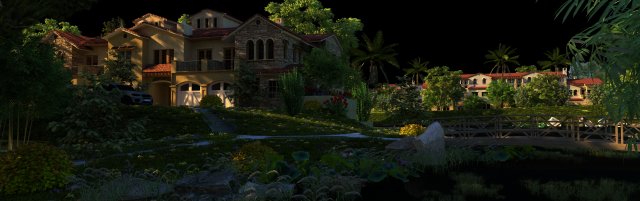 Villa 3Dモデル .c4d .max .obj .3ds .fbx .stl .blend 