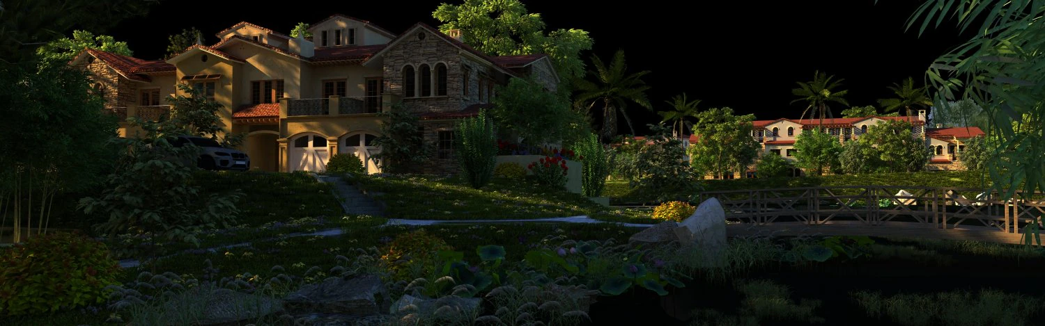 Villa 3D Model .c4d .max .obj .3ds .fbx .stl .blend 