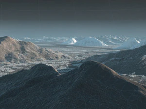 Monta&ntilde;a Modelo 3D