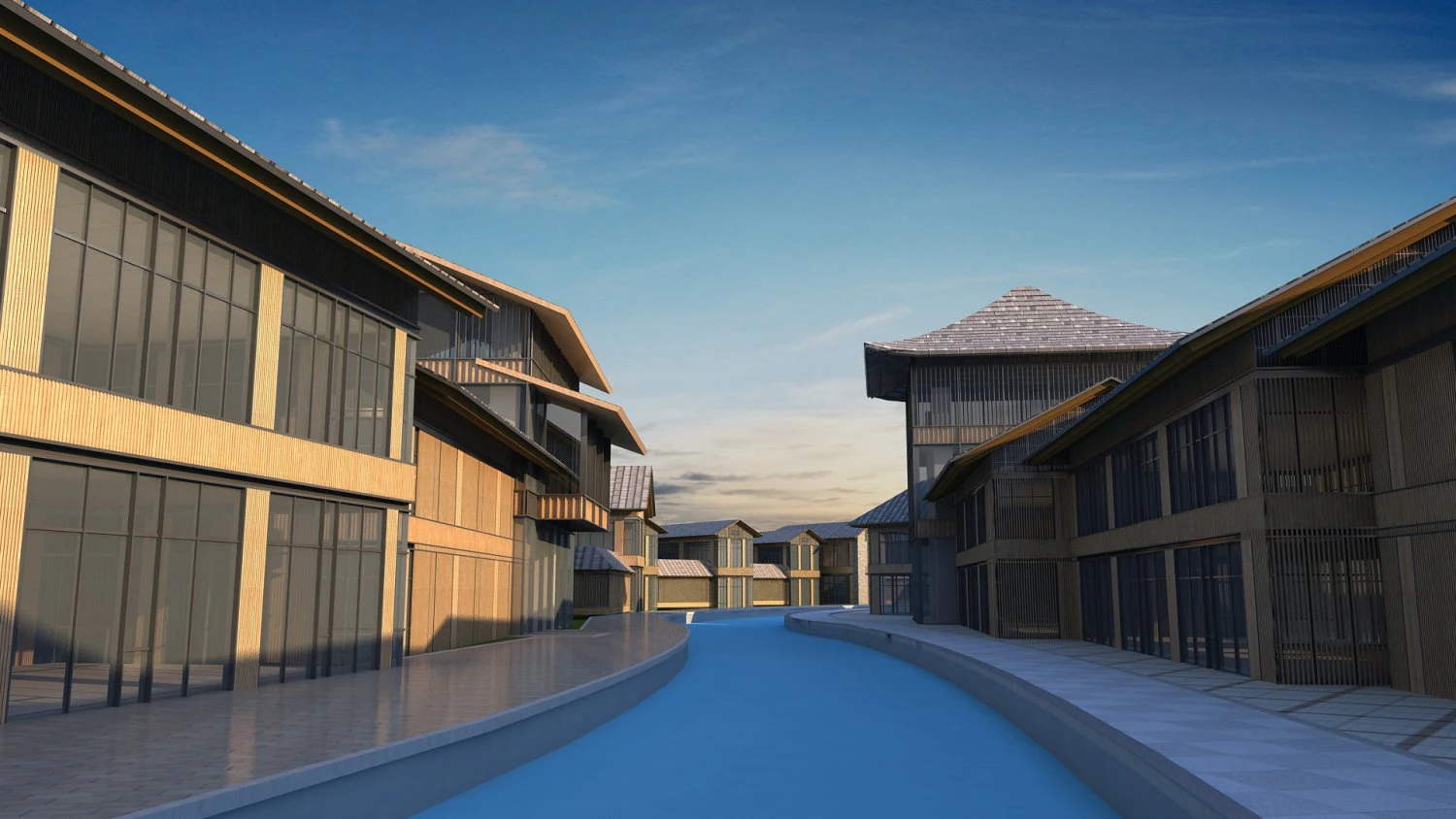 Resort 3D Model .c4d .max .obj .3ds .fbx .stl .blend 