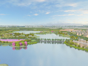 The view of the city Modelo 3D