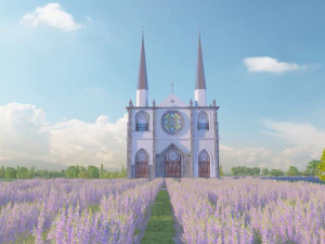 Kirche 3D Modell