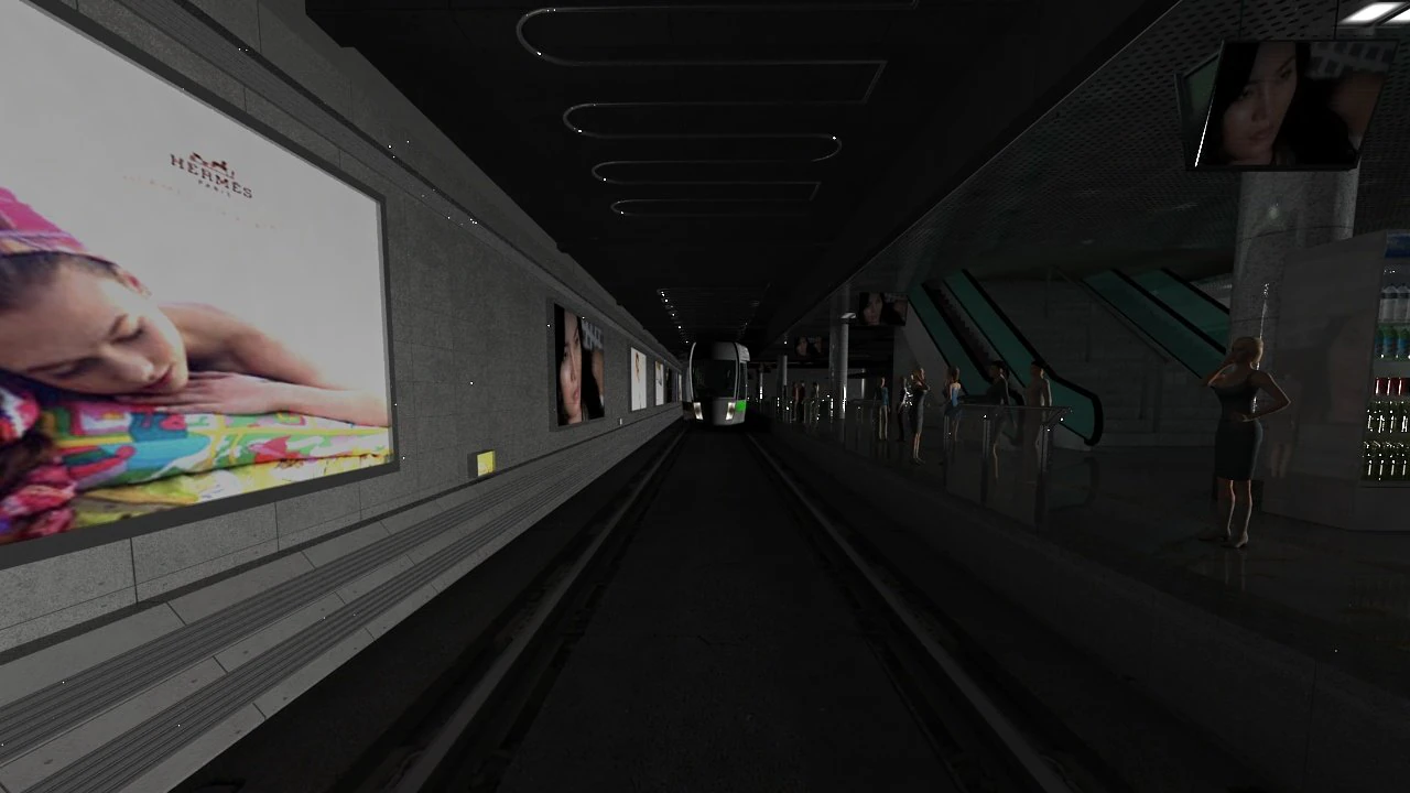 Subway 3D Model .c4d .max .obj .3ds .fbx .stl .blend 