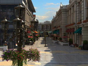 Commercial street 3D Model