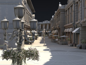 Commercial street 3D Model