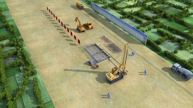 Construction site 3D Модель .c4d .max .obj .3ds .fbx .stl .blend 