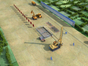 建設現場 3Dモデル