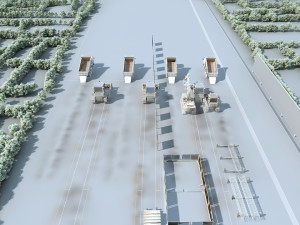 Construction site 3D-Modell