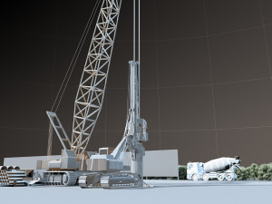 Construction site Model 3D