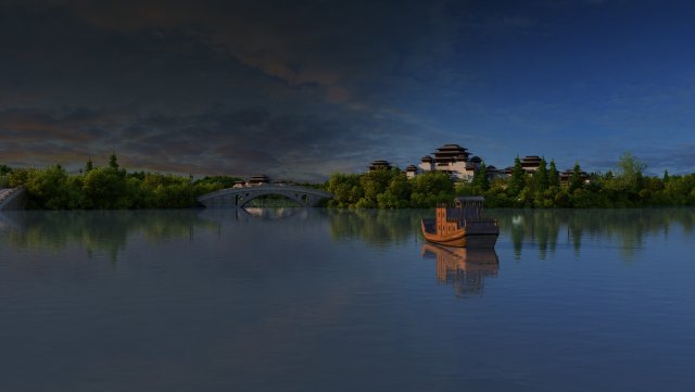 Garden Modello 3D .c4d .max .obj .3ds .fbx .stl .blend 
