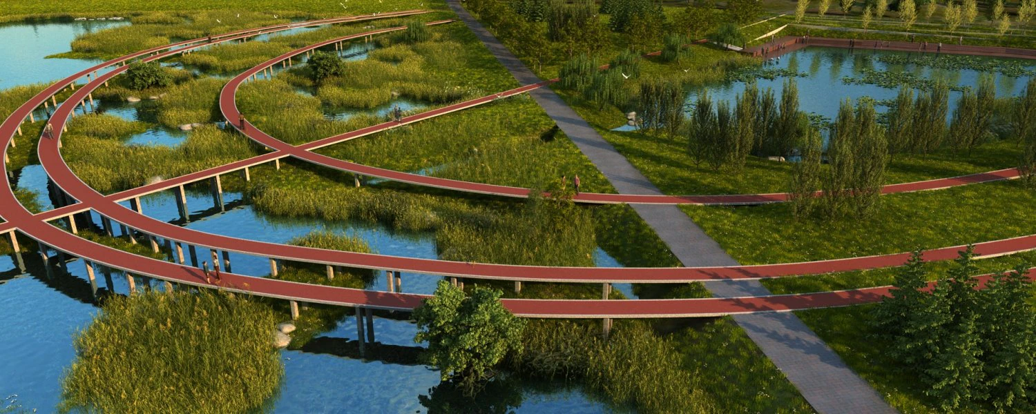Wetlands 3D Model .c4d .max .obj .3ds .fbx .stl .blend 