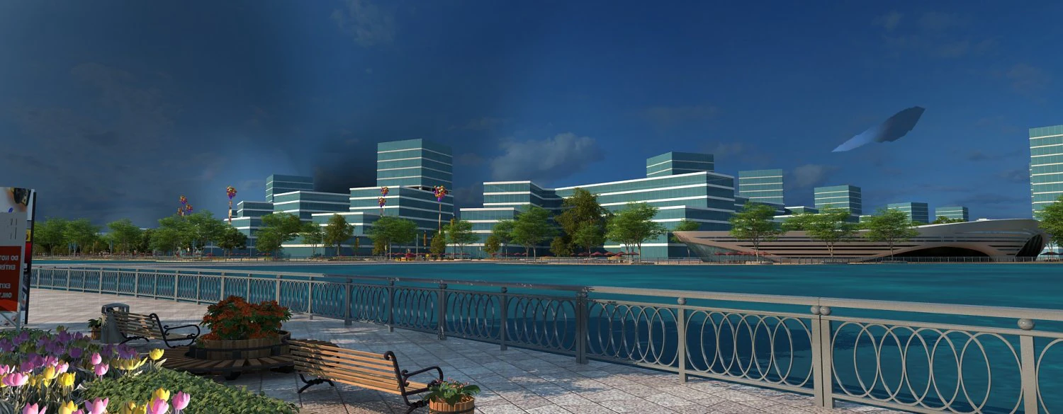 Urban architecture 3D Model .c4d .max .obj .3ds .fbx .stl .blend 