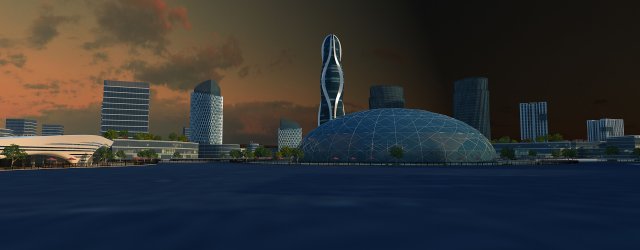Urban architecture Modèle 3D .c4d .max .obj .3ds .fbx .stl .blend 