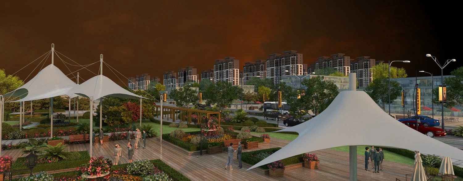Urban architecture 3D Model .c4d .max .obj .3ds .fbx .stl .blend