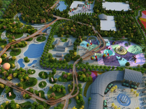 Plaza 3D Model