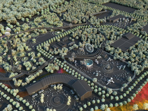 Plaza 3D Model