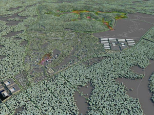 Small town 3D Model