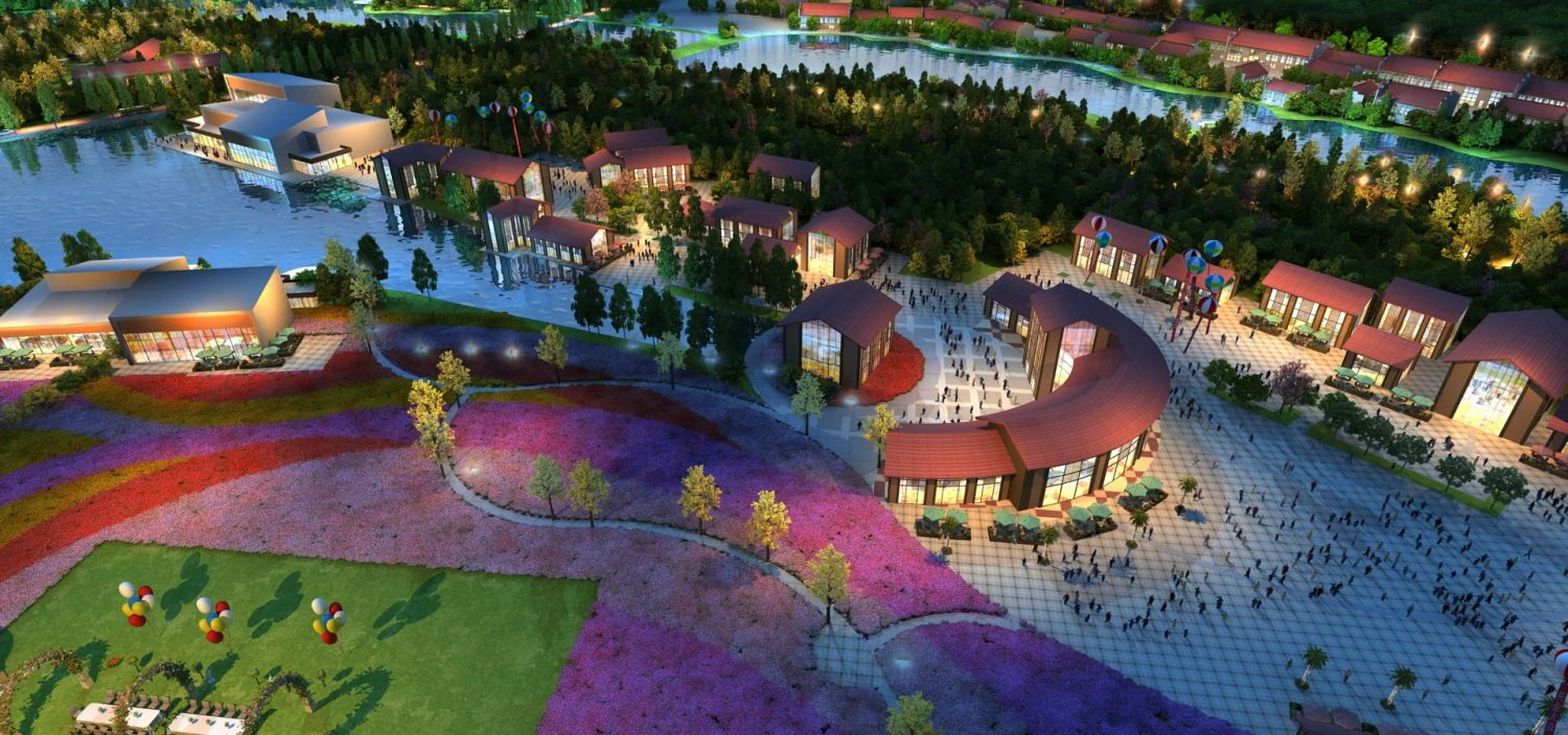 Small town 3D Model .c4d .max .obj .3ds .fbx .stl .blend 