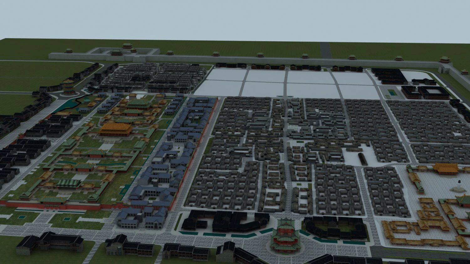 Ancient city 3D Model .c4d .max .obj .3ds .fbx .stl .blend 
