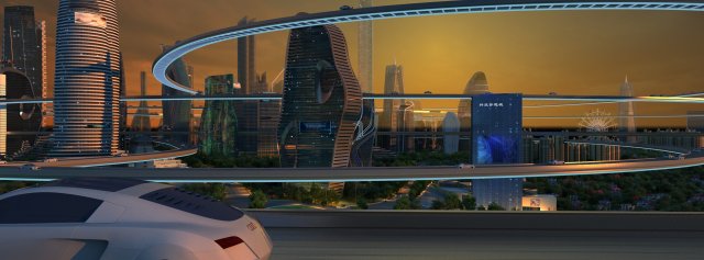 Urban architecture 3D Model .c4d .max .obj .3ds .fbx .stl .blend