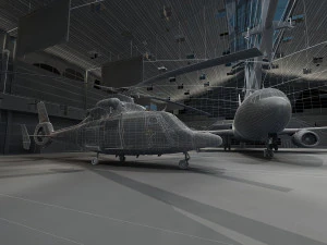 Aircraft show 3D Model