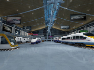 High speed rail exhibition Modello 3D