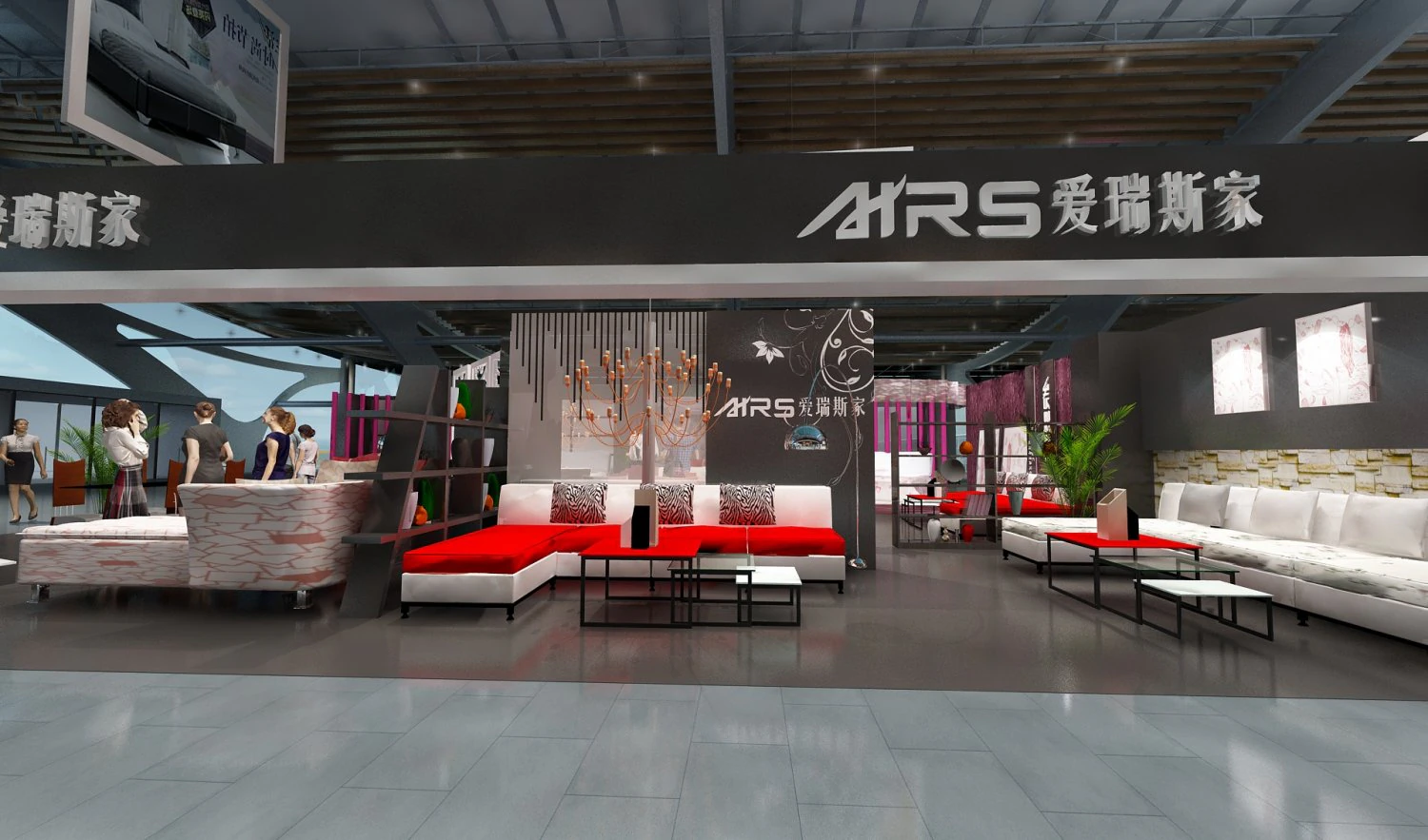 Furniture fair 3D Model .c4d .max .obj .3ds .fbx .stl .blend