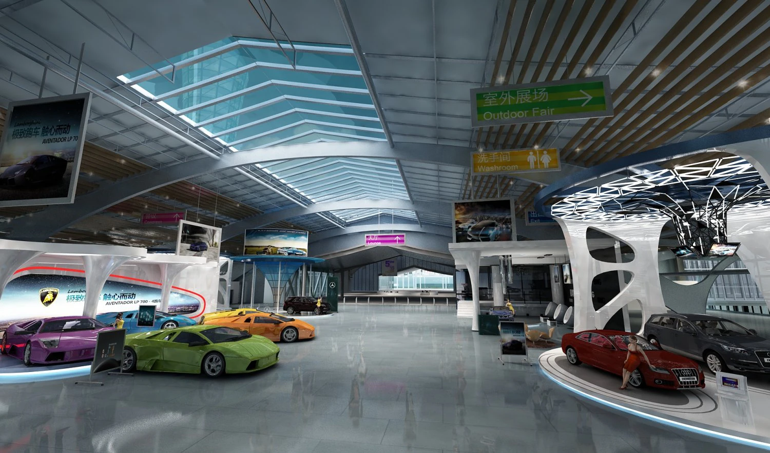 Auto show 3D Model .c4d .max .obj .3ds .fbx .stl .blend 