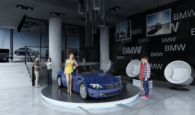 Auto show 3Dモデル .c4d .max .obj .3ds .fbx .stl .blend 