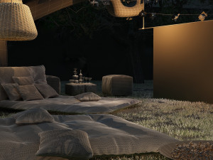 Outdoor cinema 3D-Modell