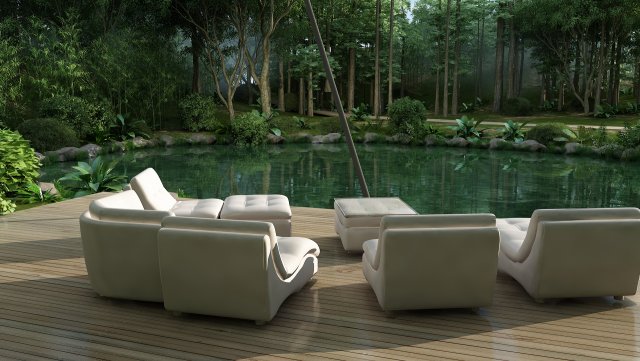 Open pool 3D-Modell .c4d .max .obj .3ds .fbx .stl .blend 