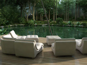 オープンプール 3Dモデル