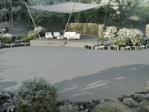 Open pool 3D-Modell