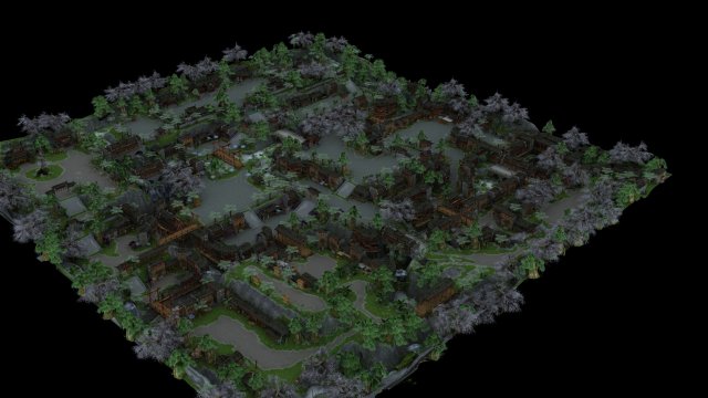 Ancient city 3D Model .c4d .max .obj .3ds .fbx .stl .blend 