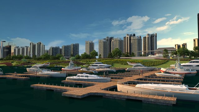 Harbor 3D मॉडल .c4d .max .obj .3ds .fbx .stl .blend 