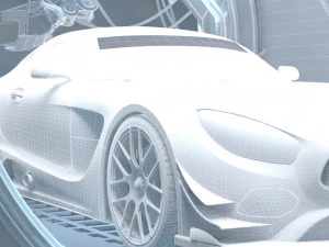 Automobile workshop 3D Model